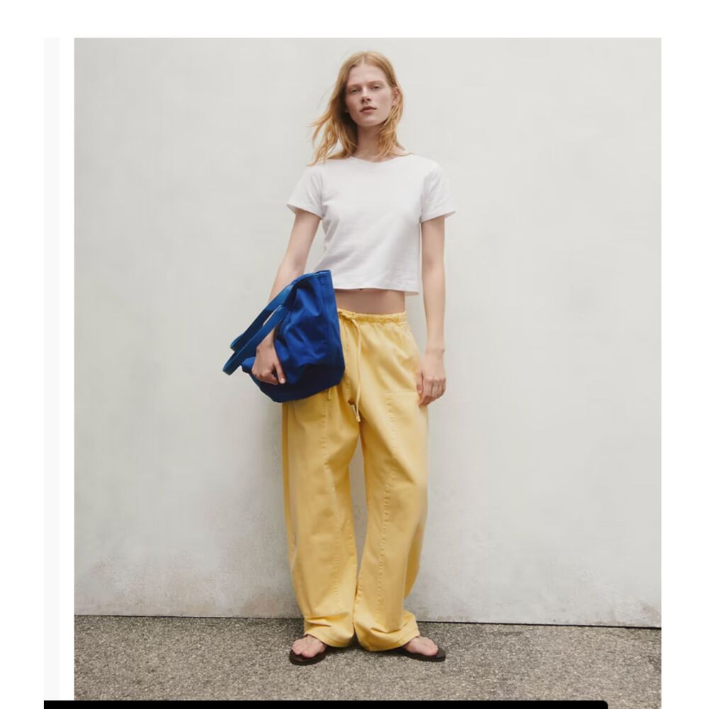 Gap Maze Yellow Double Knee Barrel Pants Spring 2026 Size L